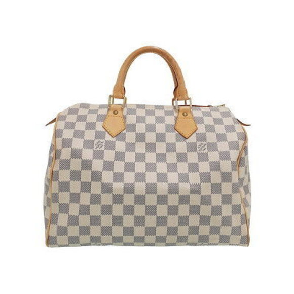 Louis Vuitton Damier Azur White Speedy Handbag - Picture 1 of 8